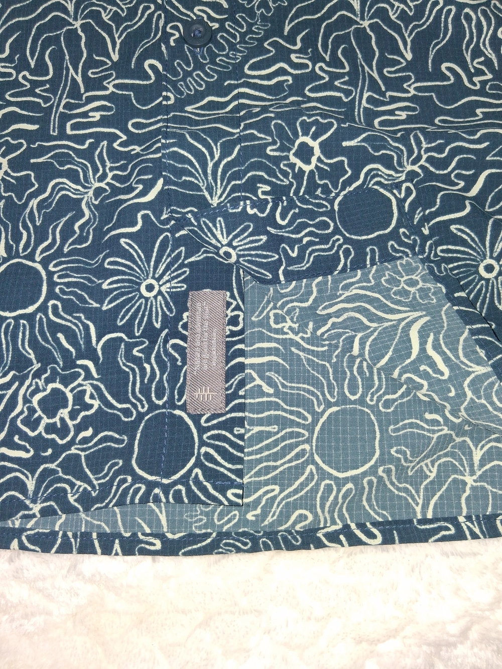 Royal Robbins Men's Salathe Sun Shirt Short Sleeve Button Down Orion Blue XL - Picture 3 of 6